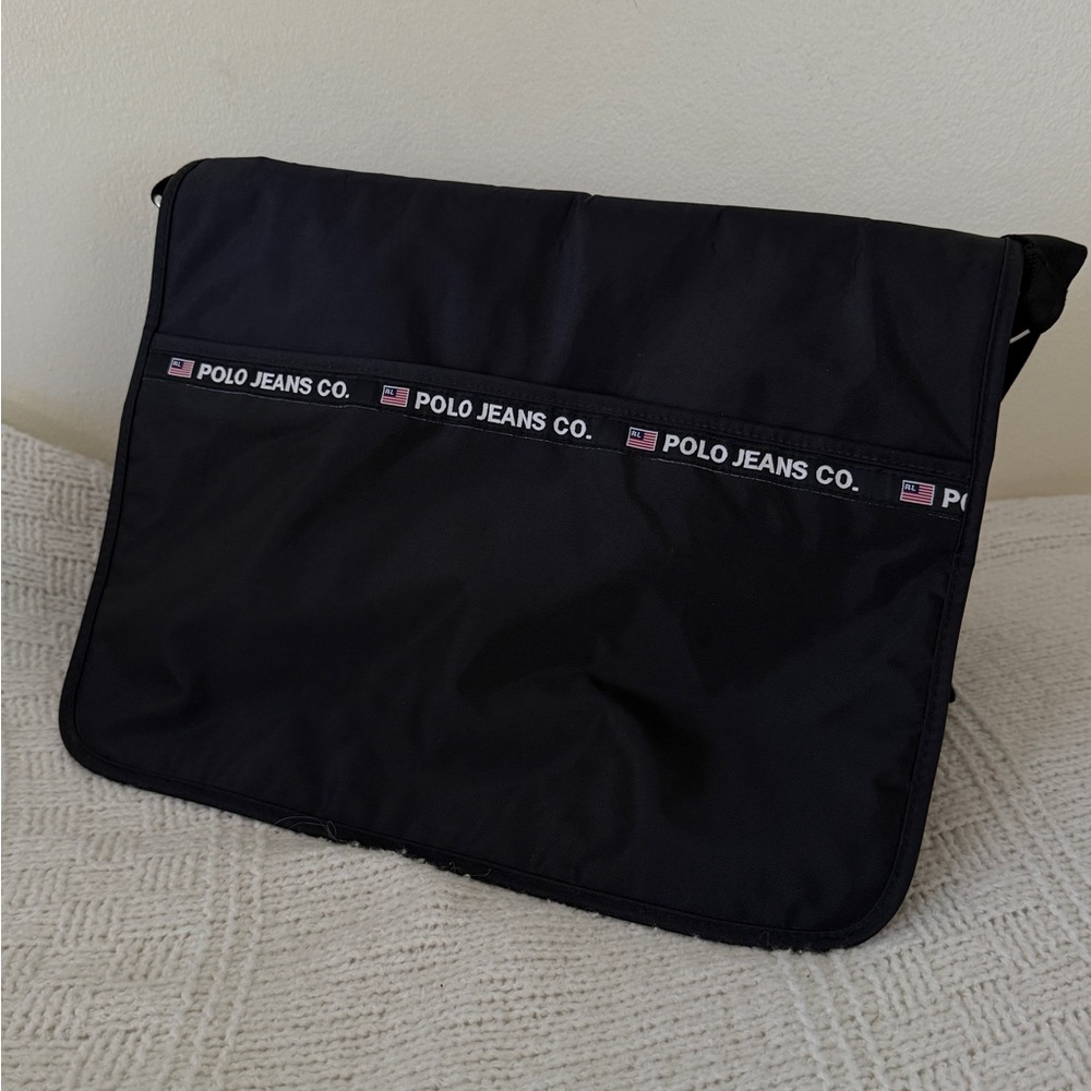 POLO JEANS Black Messenger Bag